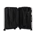 thumbnail image 3 of TUCCI ITALY Marvello 3-Piece Unisex Adult Hardside Spinner Luggage Set 20/24/28" - Silver, 3 of 8