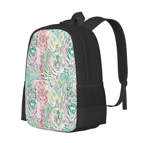 Balery Watercolor Tiger Mochila para hombre y mujer - Tela Oxford 600D resistente - Gran capacidad, resistente al agua, ideal para la escuela, viajes y senderismo