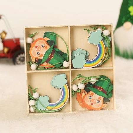 

Irish Patrick s Creative Painted Prop Decoration St. Decoration Pendant Scene Day Holiday Home Decor