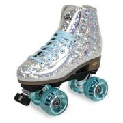 Sure-Grip Quad Roller Skates - Prism *Plus* Silver with Light Blue Limited Edition