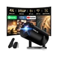 thumbnail image 1 of [Built-in Apps & 2025 Upgraded] Mini Projector Support 4K 1080P Auto Keystone 180&deg; Rotatable with WiFi 6 and Bluetooth 5.4, Projector Portable Co, 1 of 9