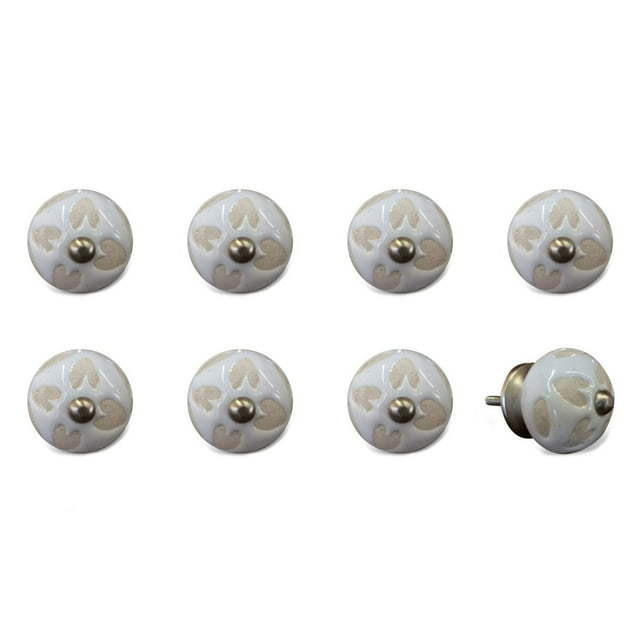 KNOB-IT VINTAGE HANDPAINTED CERAMIC KNOBS (8 Pack) K000001