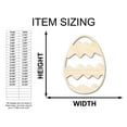 thumbnail image 2 of Unfinished Wood Wavy Striped Egg Shape - Easter Craft - up to 46" DIY 24" / 1", 2 of 4