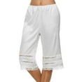 thumbnail image 3 of ITFABS Pantalon de Pyjama pour Femmes, Bas de Pyjama en Dentelle Patchwork Ample, 3 of 8