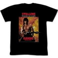 thumbnail image 1 of Rambo Part Ii Black Adult T-Shirt Tee, 1 of 2