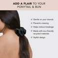 thumbnail image 3 of Kitsch Satin Rhinestone Scrunchie - Scrunchies for Women (Black), 3 of 11