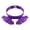 Purple, variant on Funny Hand-Shaped Sun Hat,Hands-Free Palm-Shaped Hats,3D Funny Visor,Adjustable, UV Protection, Perfect for Vacation, Pool