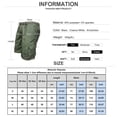 thumbnail image 2 of DYMADE Mens Elastic Waist Cargo Shorts Combat Pants with Drawstring, 2 of 2