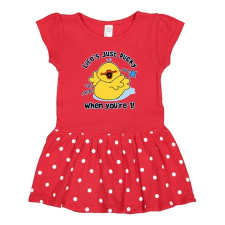 

Inktastic Life s Ducky 1st Birthday Gift Baby Girl Dress