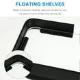 thumbnail image 2 of KHBUAB 1Set Bathroom Floating Shelf Wall Mounted Rust-resistant Aluminum Alloy Black Rectangular Homeowners, 2 of 8