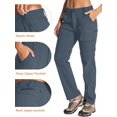 thumbnail image 2 of FEN AI Hiking Pants Women Zip Off Pants Lightweight Quick Dry Cargo Trousers Convertible Shorts, 2 of 3