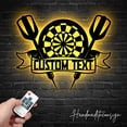 thumbnail image 2 of Handmadetneonsign Personalized Dartboard Game Metal Wall Art LED Light - Custom Dart Player Name Sign, 2 of 5