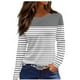 thumbnail image 2 of Neewe Women's Casual Long Sleeve T-Shirts Round Neck Dressy Tunic Tops Basic Tees Blouses Business Work Tee Top, 2 of 5