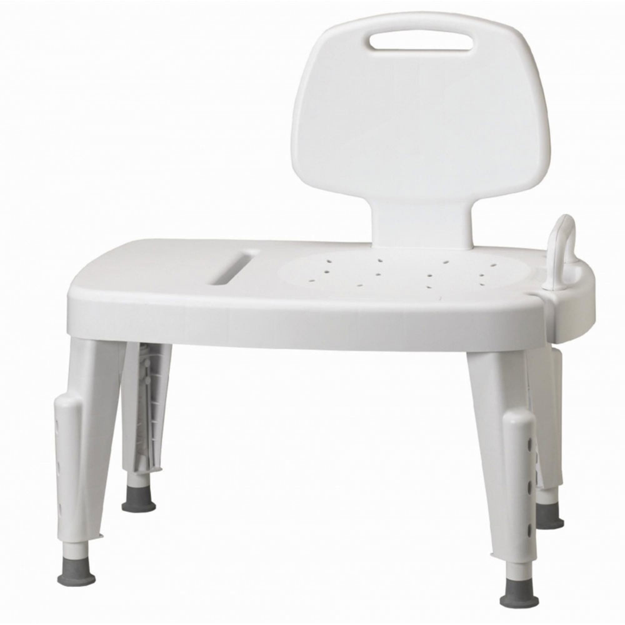 Adjustable shower transfer bench