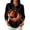 BlackA&05#0702p, variant on Garbnen Halloween Women's Polo Shirts Funny Pumpkin Ghost Spider Web Golf Shirts for Women Fall Winter 3/4 Length Sleeve Pullover Tops for Women Orange M