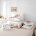 thumbnail image 6 of Erosebridal Cartoon Horse Unicorn 7pcs Bedding Comforter Set,Colorful Cute Floral Queen Bedding Sets For Kids Girls,Reversible, 6 of 7