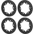 thumbnail image 4 of RCLIONS 4pcs 2.2inch RC Beadlock Wheel Rim Replacement Ring Aluminum Metal for 1/10 RC Crawler Car 2.2" Wheels (Black), 4 of 11