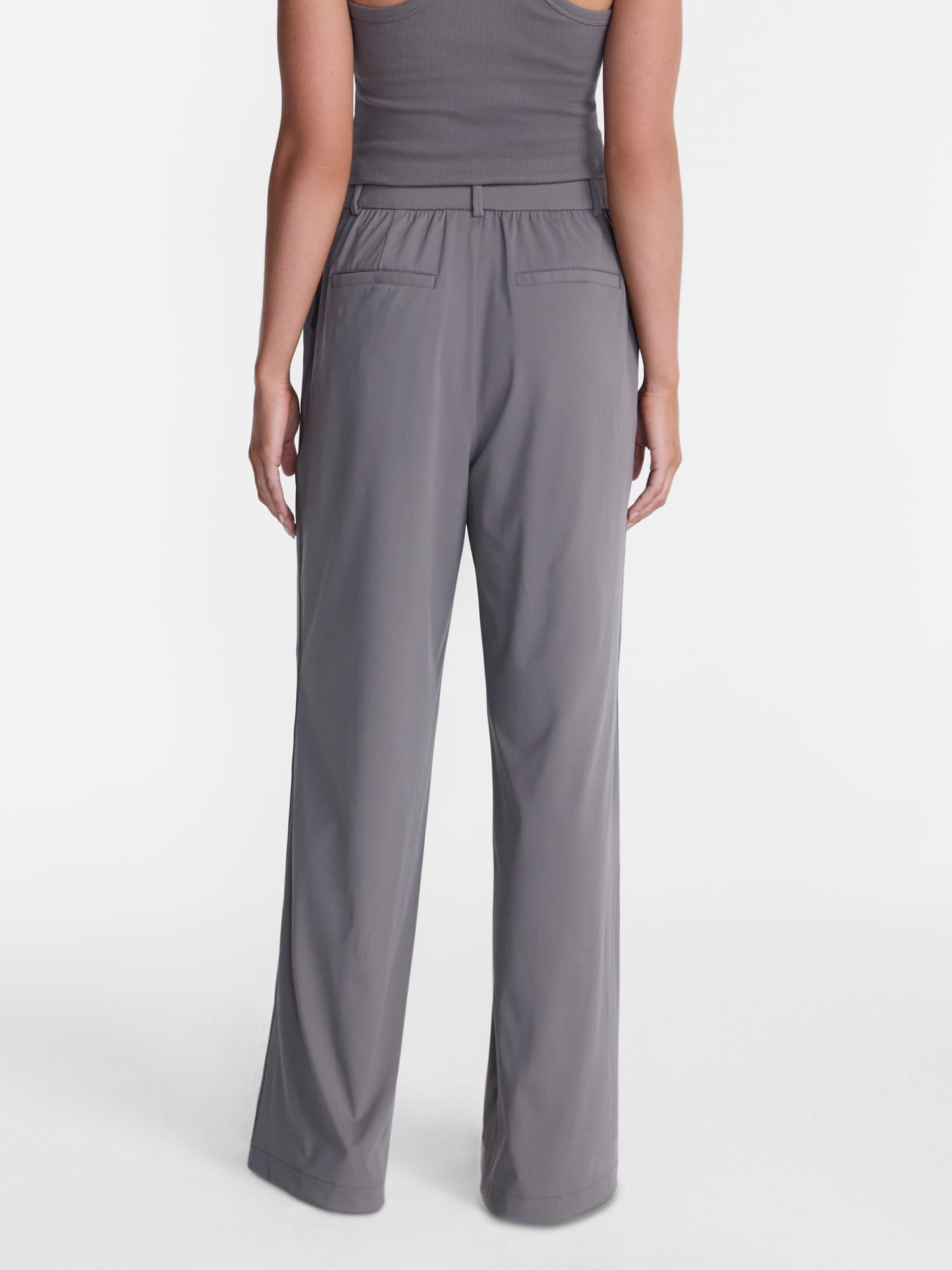 Avia Women's and Women's Plus Interlock Wide Leg Trousers, 31" Inseam, Sizes XS-4X