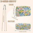 thumbnail image 4 of FORMRS Women Crossbody Purse with Chain Strap Vegan Leather Shoulder Handbag, Blue Floral Wave, 4 of 7
