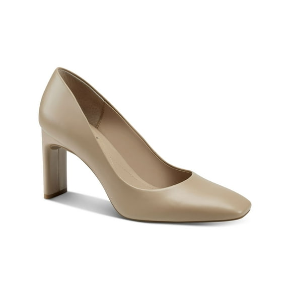 ALFANI Womens Beige Cushioned Tarah Square Toe Slip On Dress Pumps Shoes 8 M