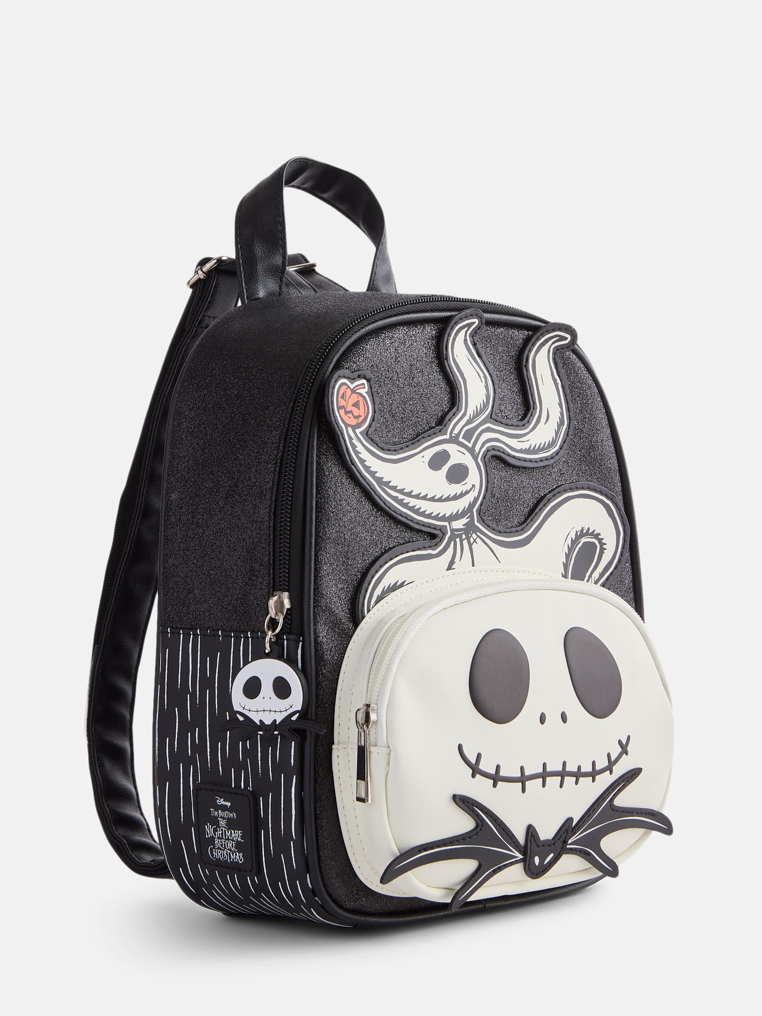 Nightmare Before Christmas Women's Glow in the Dark Mini Backpack, Black