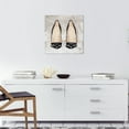 thumbnail image 2 of Wynwood Studio Canvas Heels To Impress Fashion and Glam Shoes Wall Art Canvas Print Black Cream White 20x20, 2 of 3