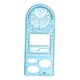 thumbnail image 2 of Regla geométrica multifuncional, suministros de papelería, plantillas, matemáticas, dibujo azul alto, 2 of 5
