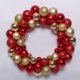 thumbnail image 4 of Bola de adorno de 35CM, coronas decorativas, guirnaldas navideñas y coronas, corona navideña con bolas de plástico para decoraciones navideñas, 4 of 4