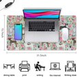 thumbnail image 5 of Long Mouse Pads for Desk,Cute Pitbull Terriers Dog and Flower Desk Mats on Top Of Desks, Desk Mouse Pad Extra Large with 3mm Non-Slip Base and Stitched Edge for Gaming,Office,Work,Home 31.5"x15.7", 5 of 6