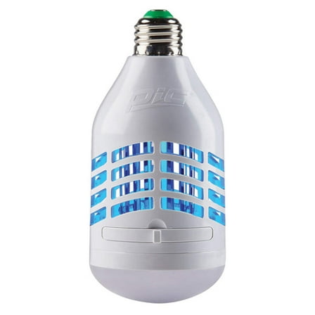 PIC Insect Killer Electric 195-Lumen LED Big Zapper Light with Easy-Clean Catch Tray, White