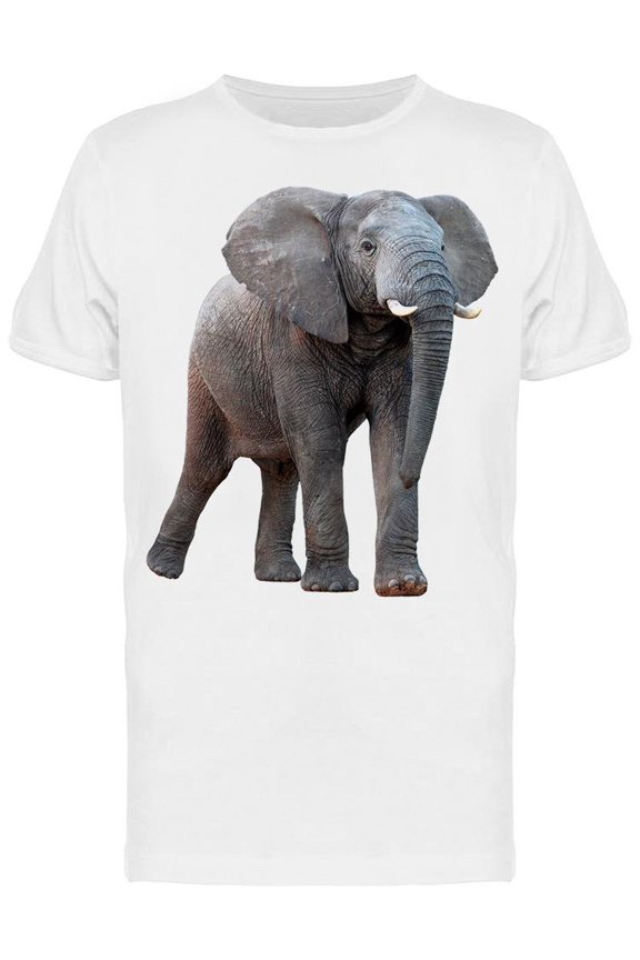Beautiful Elephant, Frontview T-Shirt Men -Image by Shutterstock, Male Small