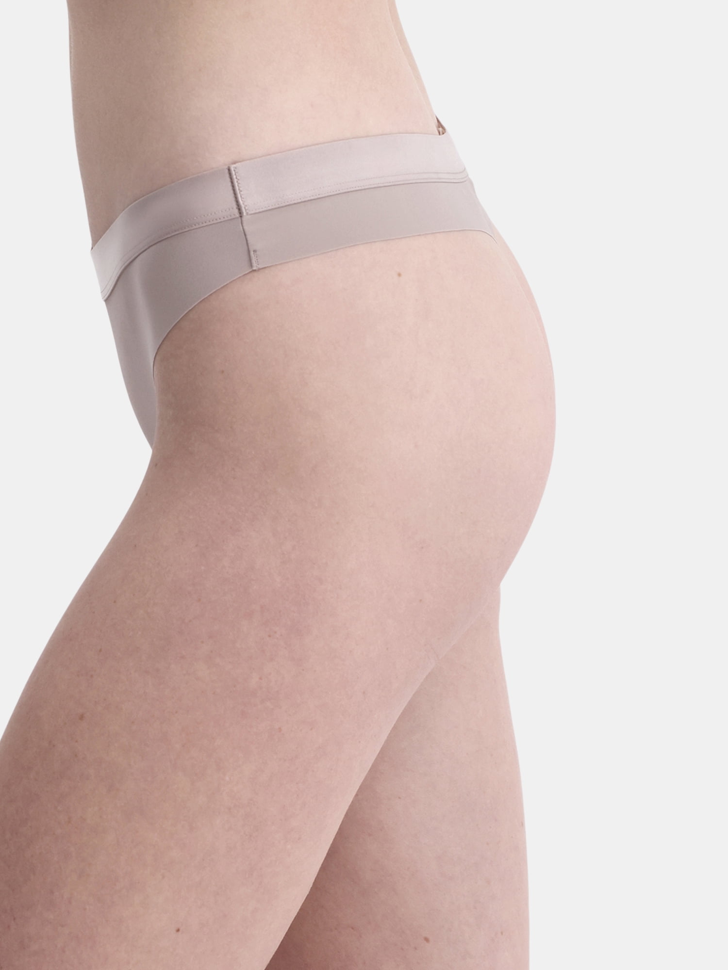(3 pack) No Boundaries Micro Thong Panty, Women’s and Women’s Plus, Sizes S-XXXL