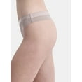 thumbnail image 3 of (2 pack) No Boundaries Micro Thong Panty, Women’s and Women’s Plus, Sizes S-XXXL, 3 of 4