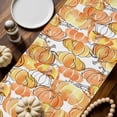 thumbnail image 2 of Thanksgiving Fall Cotton Linen Table Runner, Washable Table Runners for Kitchen, Dining Room, Holiday, Home Party Table Decor, 13x108 Inches, 2 of 9