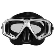 Lixada Adults Freediving Mask Anti-fog Diving Snorkeling Swimming Mask Tempered Glass Lens Goggles for Men Women
