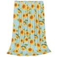 thumbnail image 2 of Zufioo White Polka Dot Sunflower A Fleece Blanket Queen Size,Plush Bed Blanket,Ultra Soft Throw Blanket,Plush Fuzzy Cozy Blanket Perfect for Bed,Couch-40"x30", 2 of 7