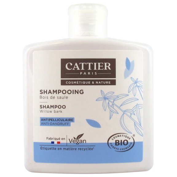 Cattier Anti-Dandruff Organic Willow Bark Shampoo 250ml