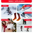 thumbnail image 6 of Heated Socks for Men Women, Rechargeable Electric Socks 5V/5000mAh Powered Battery with APP Remote Control Heated Sock Washable Foot Warmer for Outdoor Riding Camping Hiking Motorcycle, One Size, 6 of 7