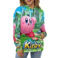 thumbnail image 6 of Kirby Hoodie 3D Print Pullover Hooded Long Sleeve Sweatshirts Tops Blouse with Pocket for Mens Womens, 6 of 7