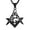 Black, variant on Mens Cubic Zirconia Freemason Symbol Masonic Stainless Steel Pendant Necklace 22+2 inch Chain (Gold)