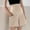 Beige, variant on Maternity Modal Shorts for Women Over the Belly Summer Solid Color Pregnancy Adjustable Waist Loose Shorts with Pockets Black M