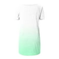 thumbnail image 5 of Lovzfmll Womens Summer Oversized Tops! Women's Classic-Short-Sleeve V-Neck T-Shirt Mint Green M, 5 of 5