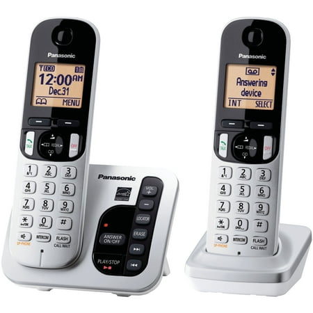 Panasonic Expandable Digital Cordless Answering System with 2 (Best Multi Handset Cordless Phone System)