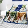 thumbnail image 3 of Personalized Blankets for Adults with 10 Photos and Words | Extra Large Customized Blanket for Bed | Customizable Picture Blankets for Birthday Gift 60"X80" Blankets, 3 of 5