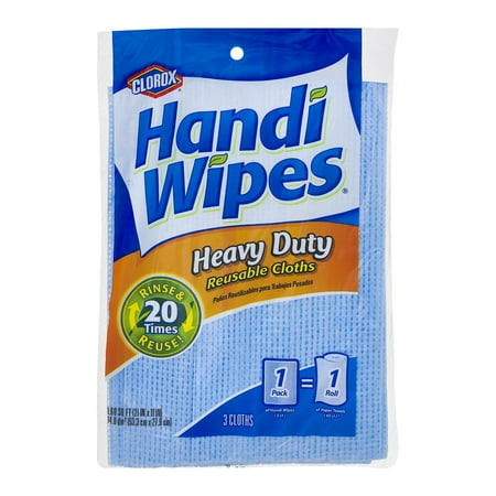 UPC 012587037010 product image for Clorox Handi Wipes Heavy Duty Reble Cloths  3 Count | upcitemdb.com
