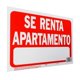thumbnail image 3 of Letrero Se Renta Apartamento Hyko Plástico 21.6X3", 3 of 3