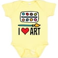thumbnail image 3 of Inktastic Painting I Love Art Boys or Girls Baby Bodysuit, 3 of 5