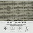 thumbnail image 4 of Outsunny 3-Piece Patio Furniture Set, Rattan Wicker Outdoor Sofa Set, 4 of 10