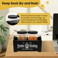 thumbnail image 4 of Wood Dog Treat Container With Jars and Stickers Anti Deformation Space Saving Dog Treat Organizer Decorative Easy to Clean Dog Treat Station for Countertop, 4 of 8