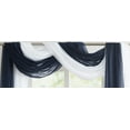 thumbnail image 5 of Warm Home Designs Wedding Arch Draping Fabric Bundle Has 2 216 Inch (18 Feet) Scarves in White & Navy Blue Colors for Wedding Ceremony or Photo Backdrop. AD White & Navy 216, 5 of 6